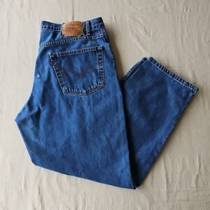 Levi's 550 Mens 42x30 Relaxed Fit Tapered Leg‎ Jeans VTG Y2K Stone Wash 2002